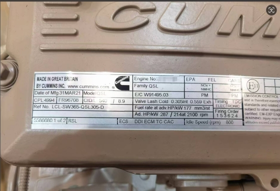 Customizable Cummins QSL9 Engine Assembly for Your Business